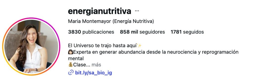 Perfil de María Montemayor